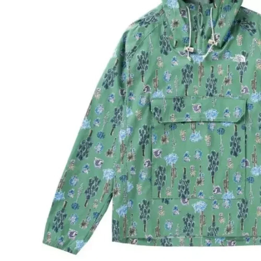 The North Face Class V NF0A5338IZG Hoodie Men's Large Green Windbreaker NCL548